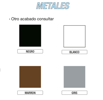 Acabados metal mueble exterior